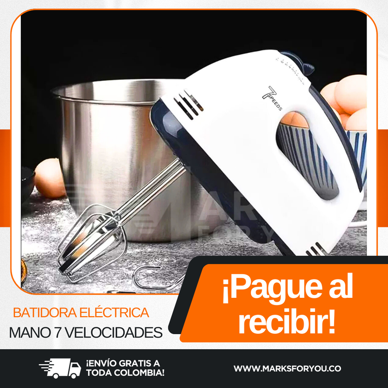 Batidora Electrica De Mano 7 Velocidades